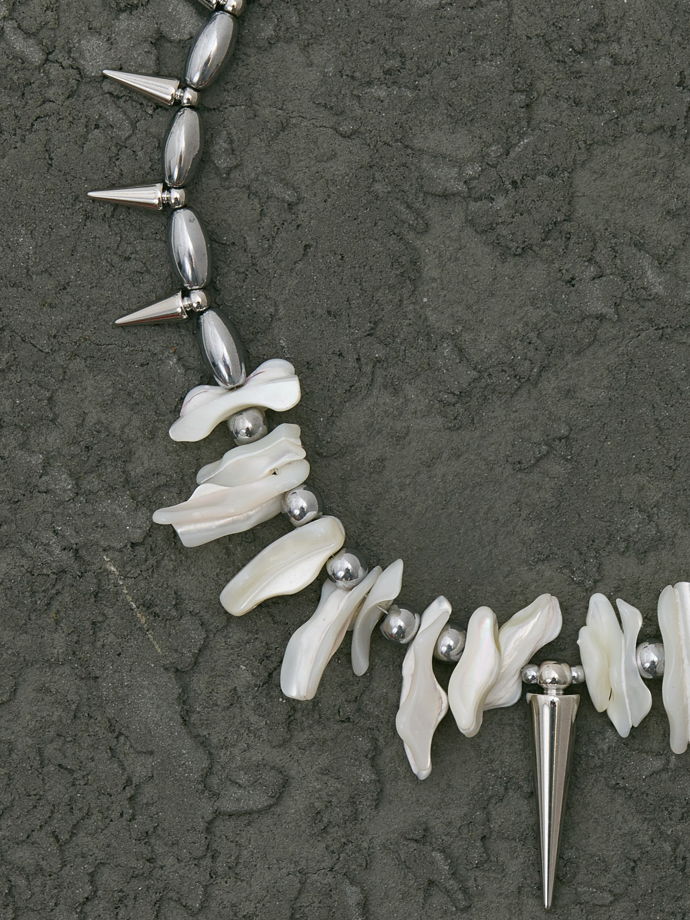 Унисекс колье с перламутром