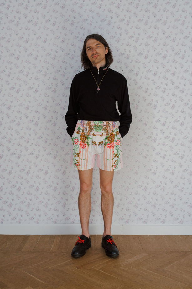 Розовые Шорты в Цветах/Pink Matter Shorts