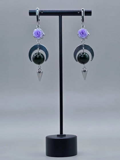 Серьги с английским замком "Тайна"