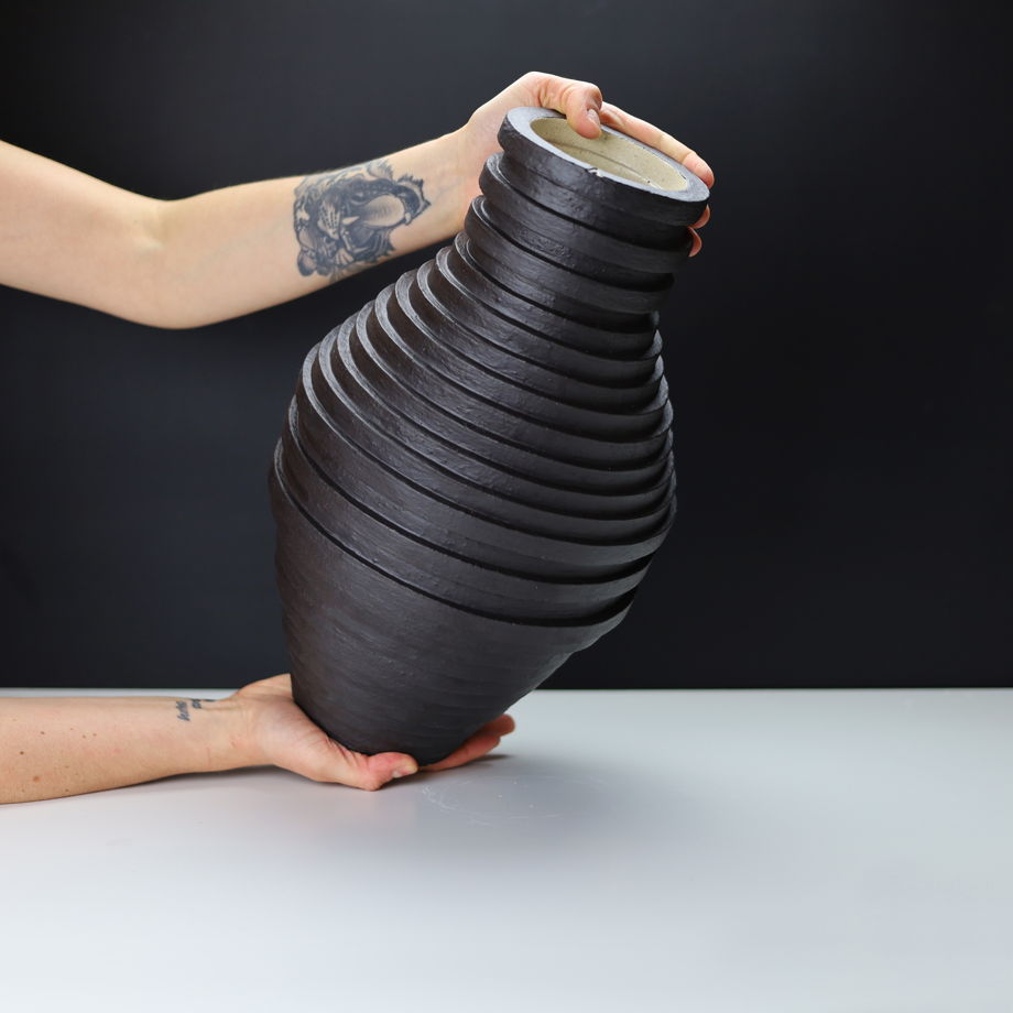 Большая керамическая ваза ~ 6 л "Squared circles"