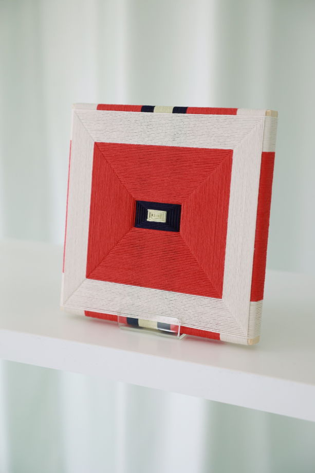 Панно декоративное текстильное номер 50 Цветок мака / В наличии