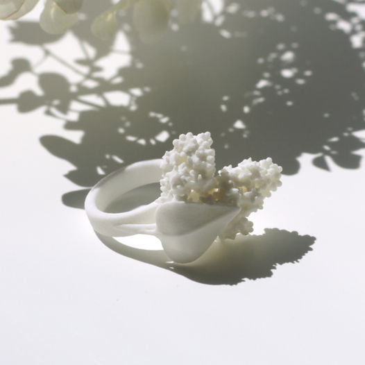 3D-печатное кольцо «Сирень»