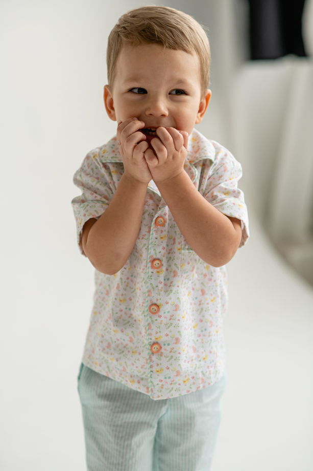 Пижама хлопковая Tomtit с коротким рукавом
