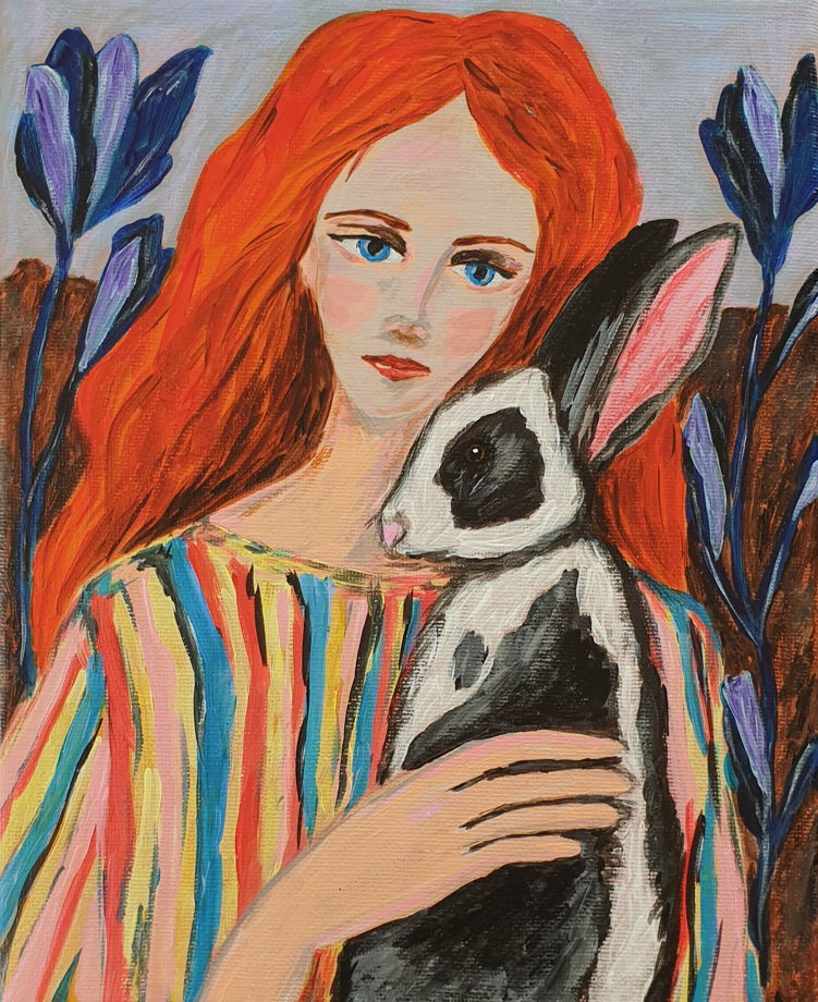 Картина "В ожидании чудес" акрил/холст 30×40