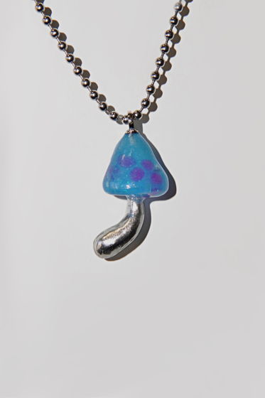 Разноцветный кулон гриб ручной работы «Лямбус»