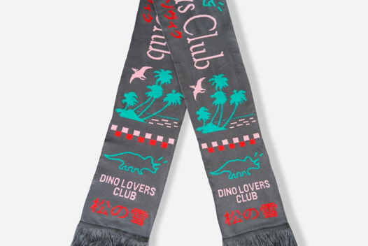 ШАРФ DINO LOVERS CLUB ТЁМНО СЕРЫЙ